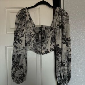 Urban outfitters cropped bustier top